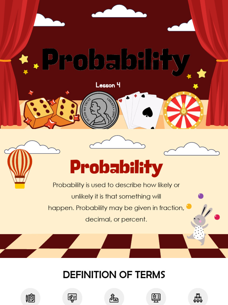 Math 6 Lesson 4 - Experimental & Theoretical Probability | PDF | Odds ...
