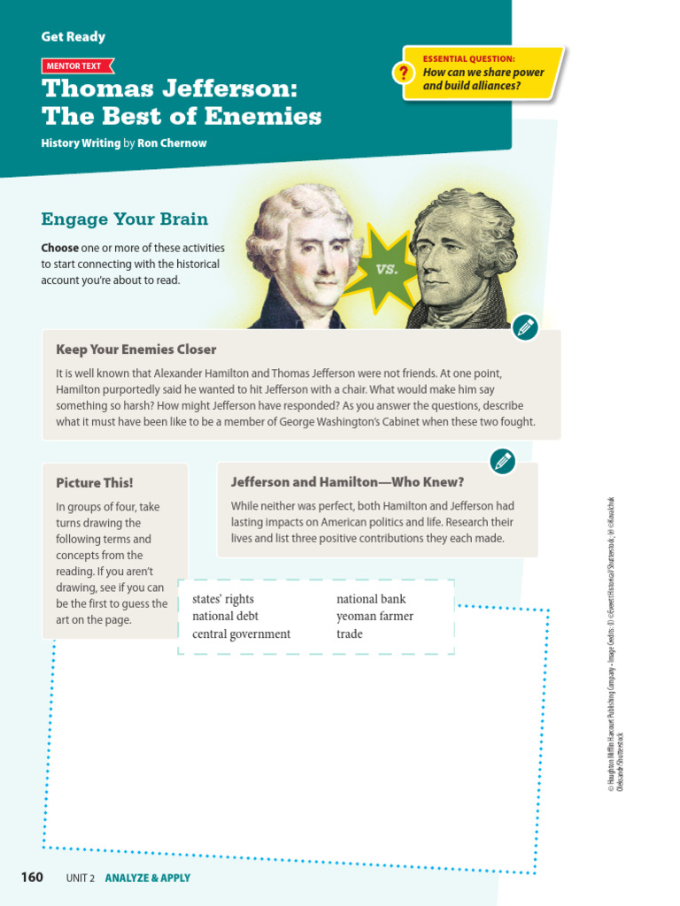 Jefferson and Hamilton: Rivalry Unveiled | PDF | Thomas Jefferson ...