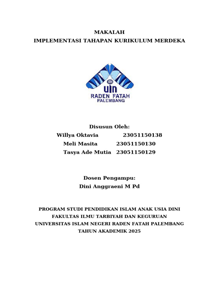 Implementasi Kurikulum Merdeka 2025 | PDF
