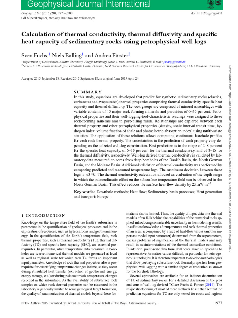 Calculation of Thermal Conductivity Thermal Diffusivity and 3pnsfb3l7u ...