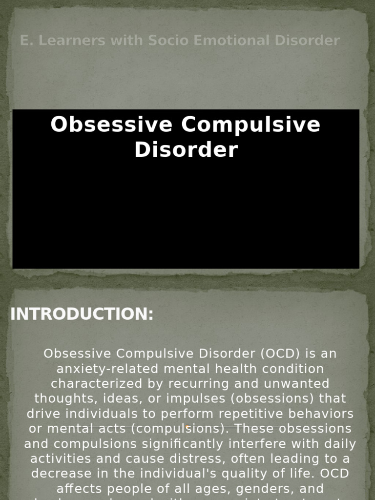 Understanding Obsessive Compulsive Disorder | PDF | Obsessive ...