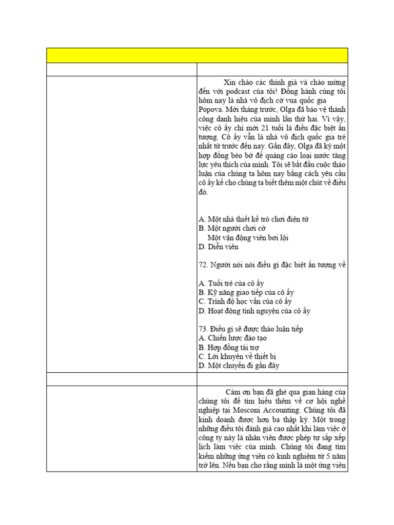 Part 4 - Test 5 | PDF