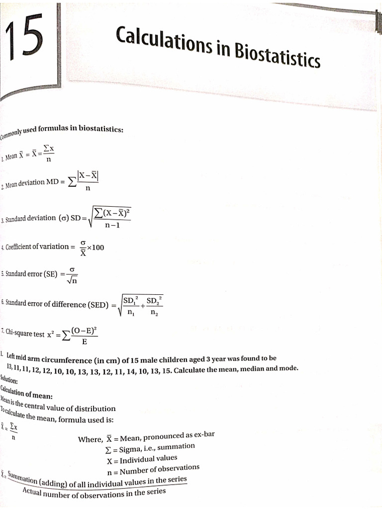 Manual of Biostatistics | PDF
