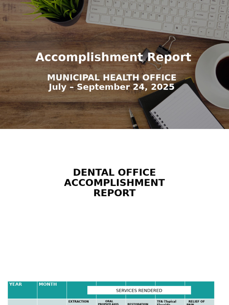 Presentation Accomplishment RHU | PDF | Rabies | Vaccines
