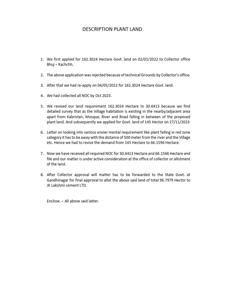 Scan Decription of Land | PDF