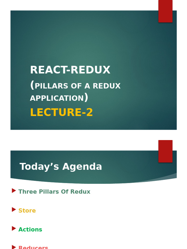 Understanding Redux: Store, Actions, Reducers | PDF | Parameter ...