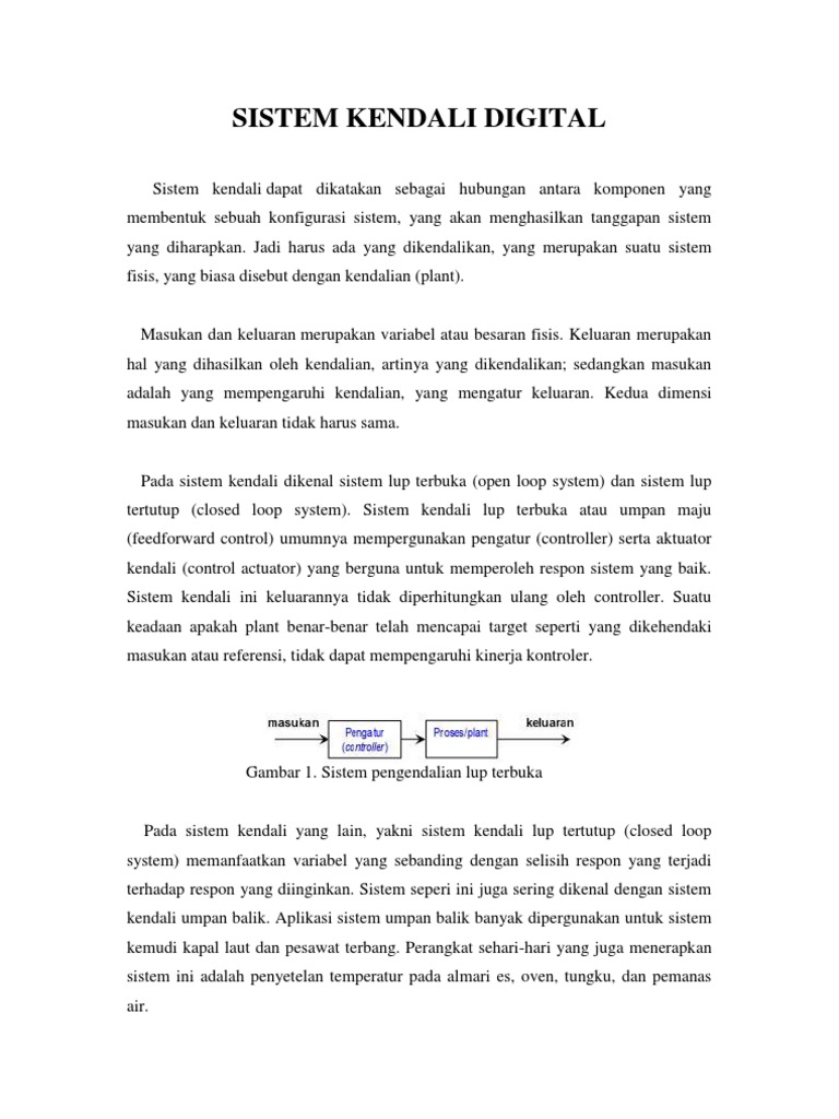 Pengantar Sistem Kendali Digital | PDF