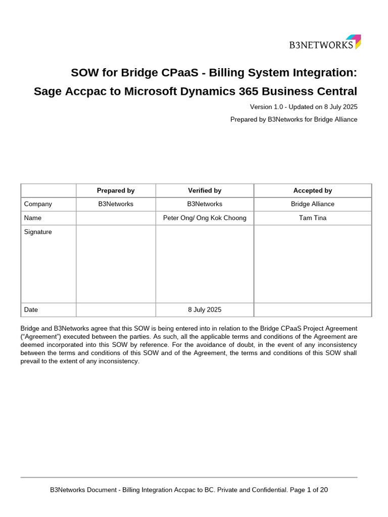 (Draft SOW) Bridge CPaaS - Billing Integration Accpac To BC v1.0 ...