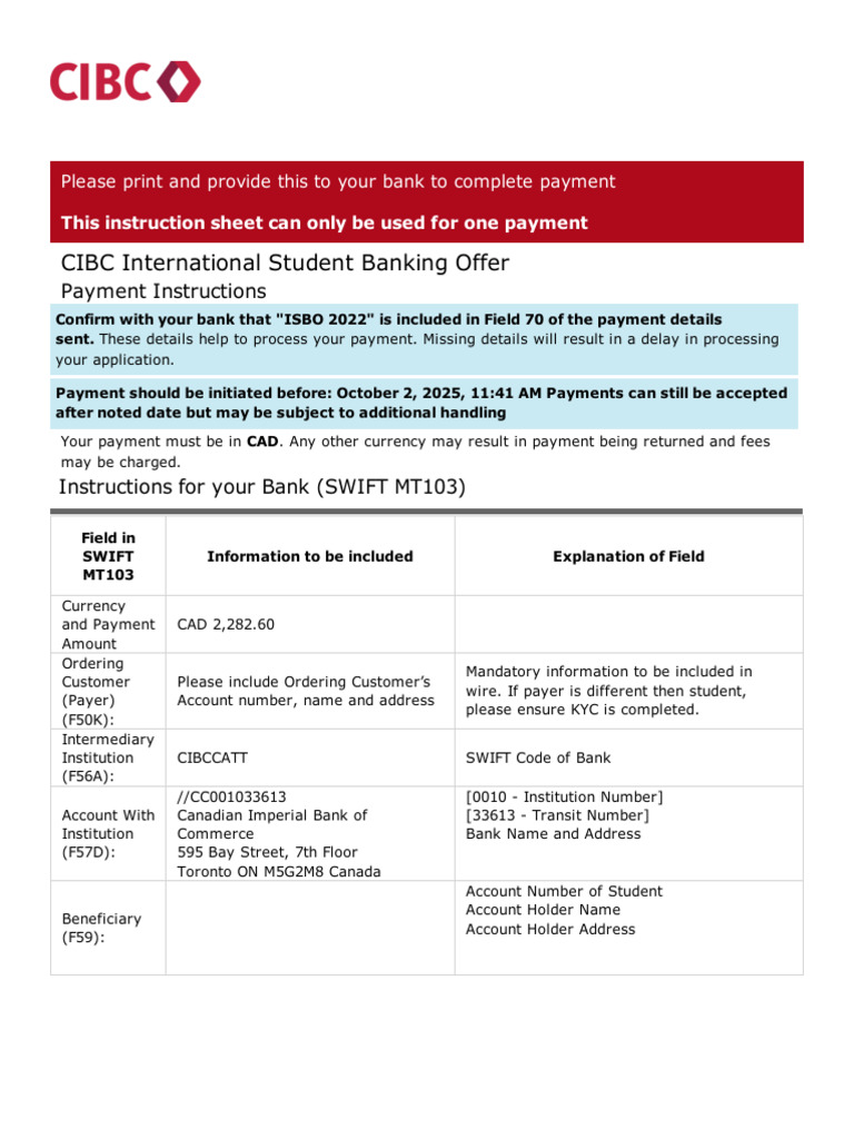 Payment Instructions for ISBO 2022 | PDF