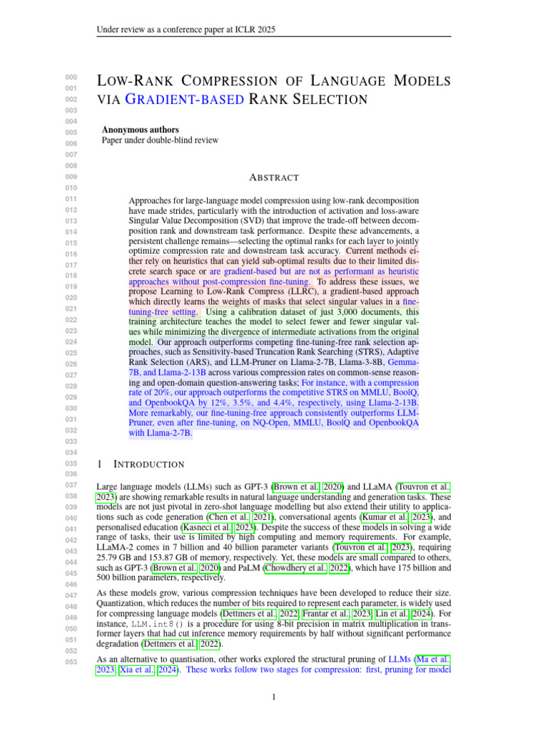 【低秩 - 自适应秩 - 梯度】 Low-rank Compression of Language Models via Gradient ...