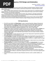 High Frequency VCO Design and Schematics