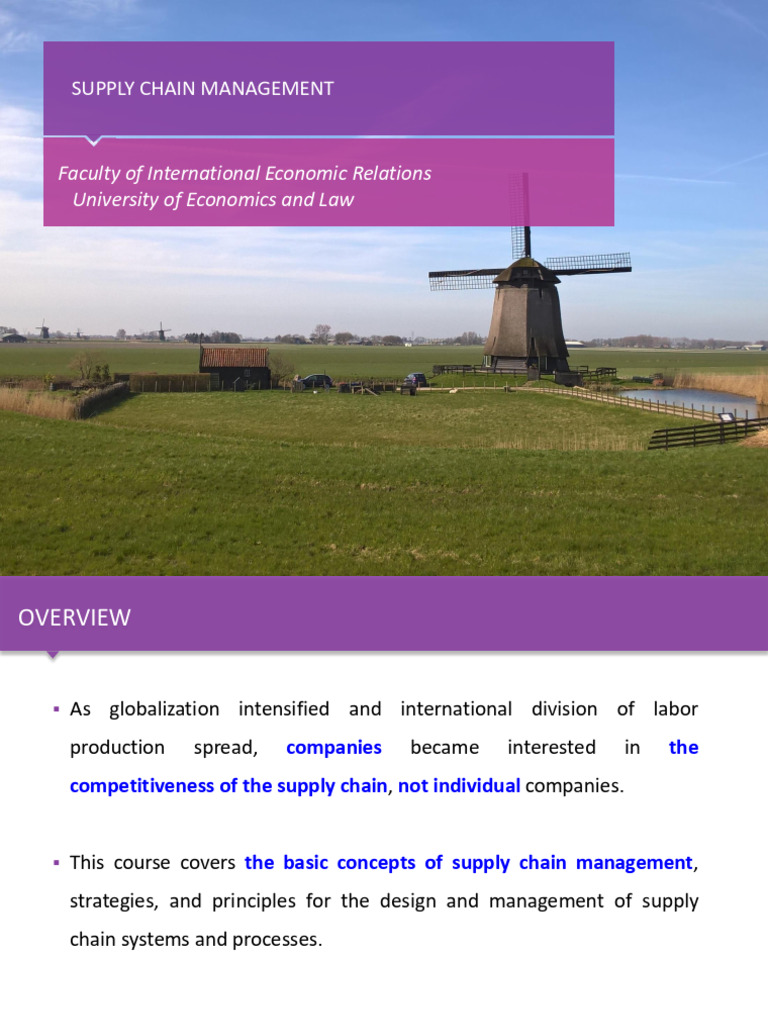 Supply Chain Management Course Overview | PDF | Supply Chain Management ...