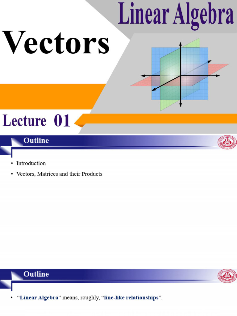 Understanding Vectors in Linear Algebra | PDF | Vector Space | Geometry