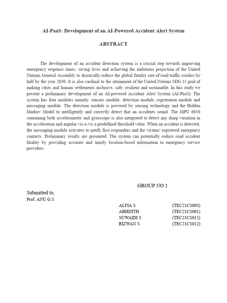 Ai Paas Abstract | PDF