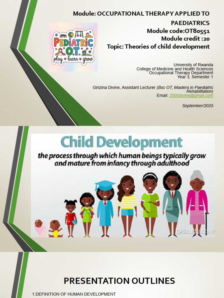 Child Development Theories in OT | PDF | Child Development | Cognitive ...