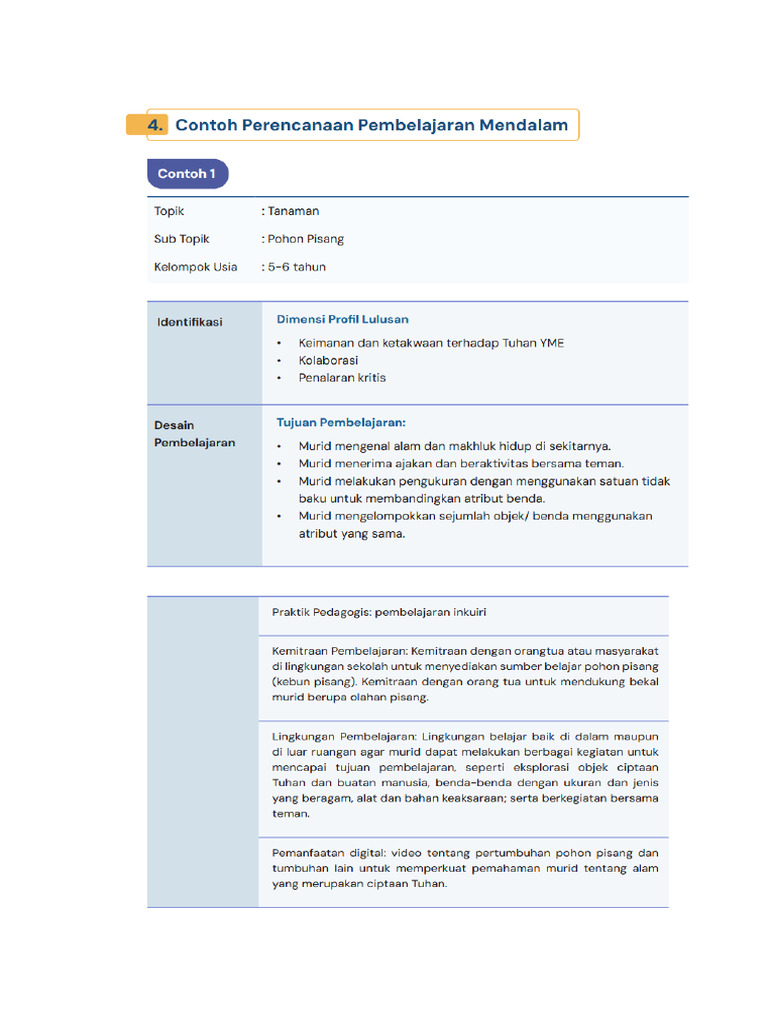Contoh 1 - RPP - PM | PDF