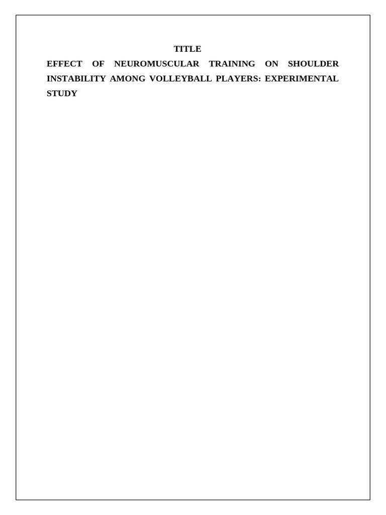 Title of Research (1) FFFF | PDF | Anatomical Terms Of Motion | Balance ...