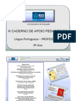 9 Ano LPortuguesa Professor 3 Caderno Novo