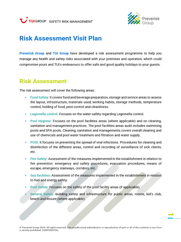 Comprehensive Safety Risk Assessment Guide | PDF | Water | Food Safety