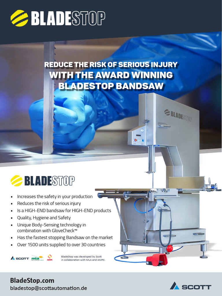 BladeStop Bandsaw Safety Features | PDF