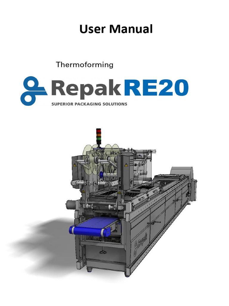 Repak RE20 Thermoforming User Manual | PDF | Switch | Waste Management