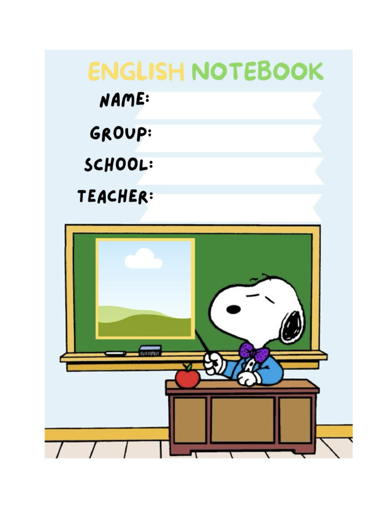English Notebook | PDF
