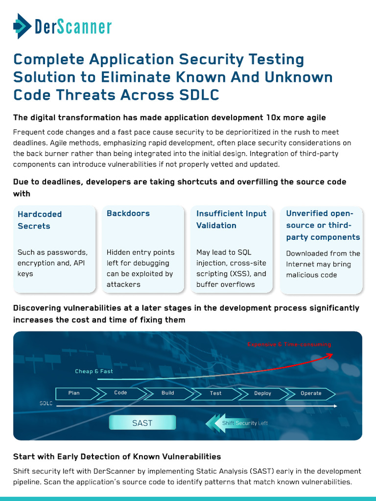 DerScanner Solution Brief | PDF | Security | Computer Security