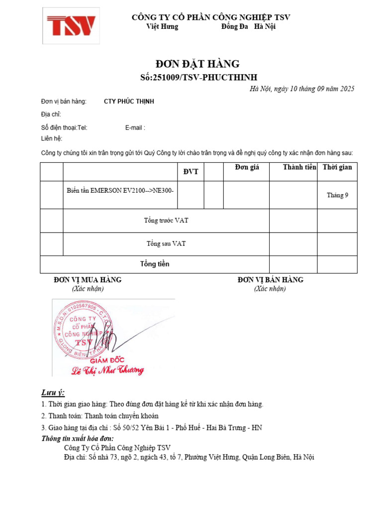 TSV Phucthinh | PDF