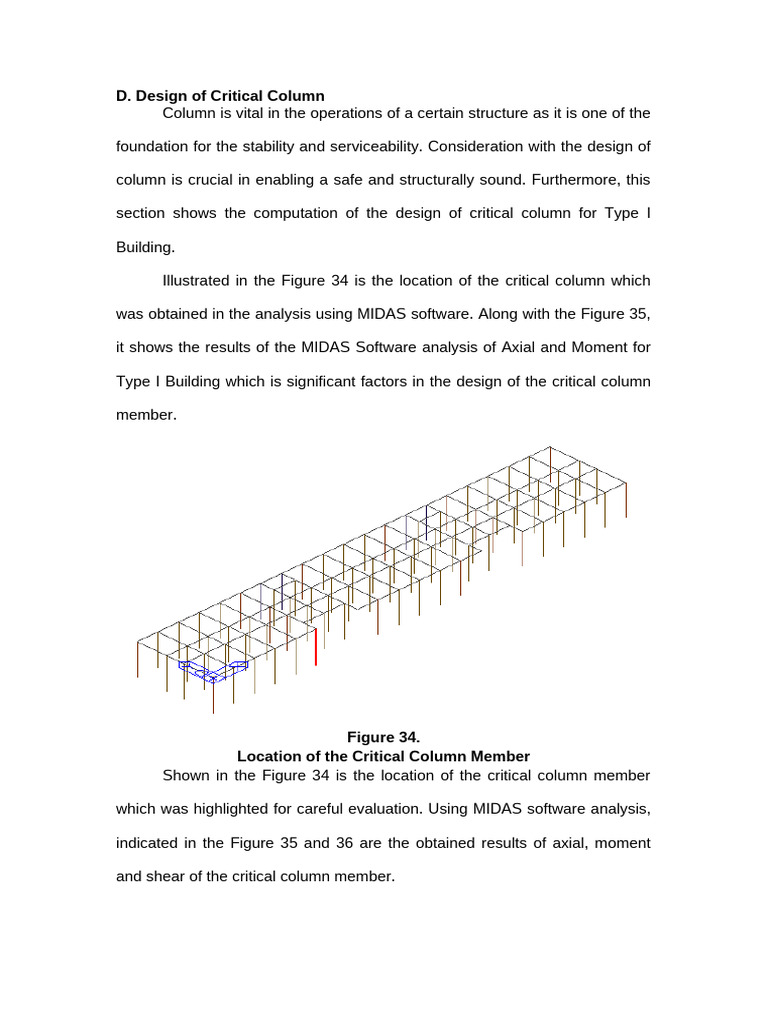 Critical Column Design for Type I Building | PDF | Structural Engineering