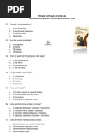 Ficha de verificação da leitura gato e gaivota (rita)