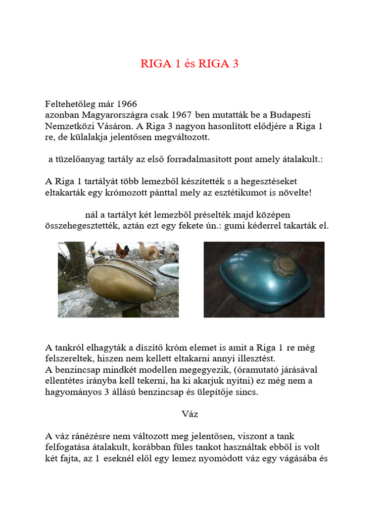 Riga 1 És Riga 3 | PDF