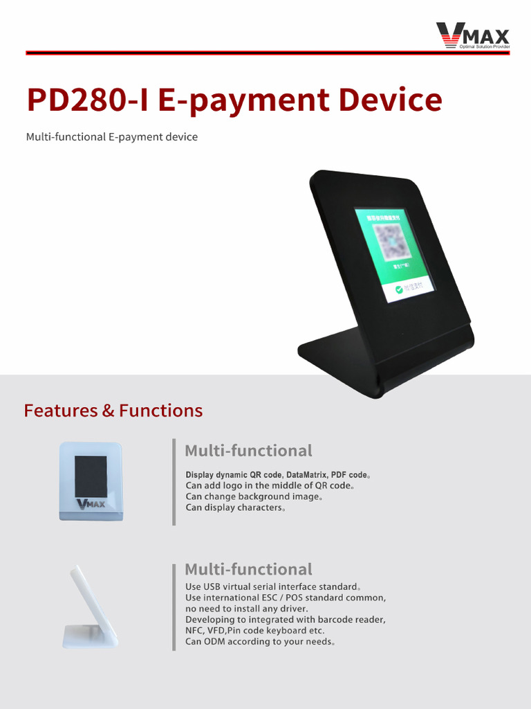 PD280-I VMAX Specs Sheet | PDF