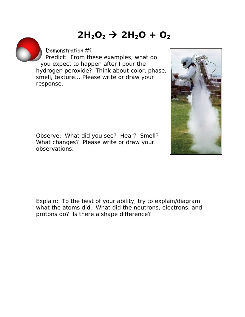 2 H 2 o 2 Improved | PDF | Science & Mathematics
