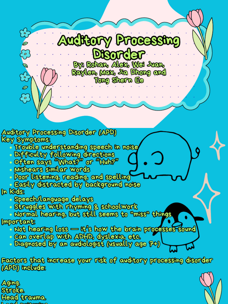 Understanding Auditory Processing Disorder | PDF | Cognition | Mental ...