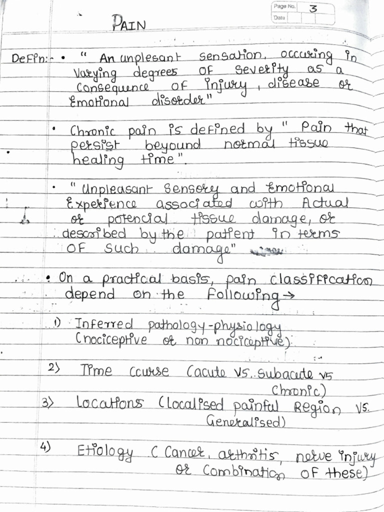 Electrotherapy Pain Notes | PDF