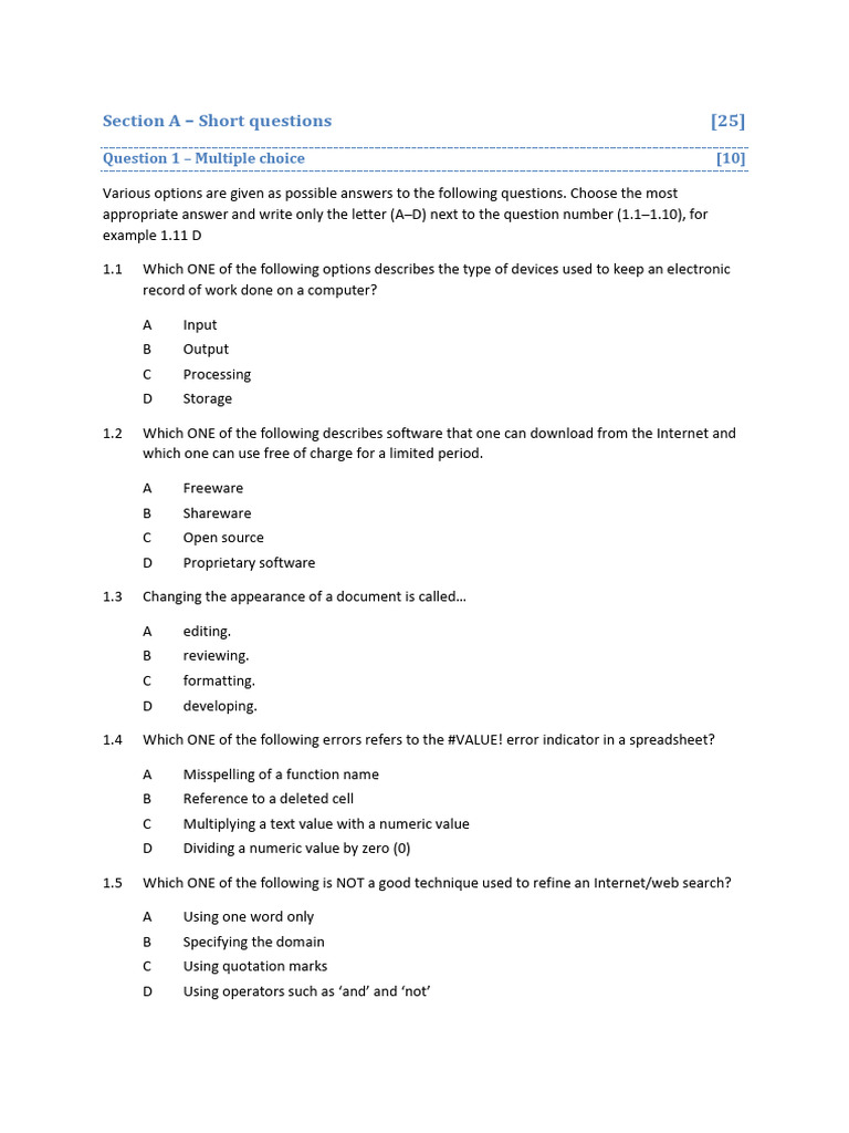 Computer Basics Quiz and Exercises | PDF | Computer File | Computer Virus