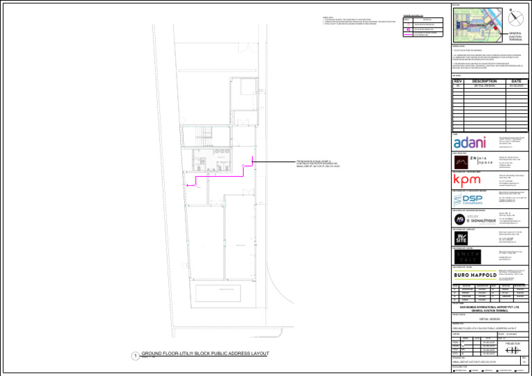 Public Address Layout for Airport Utility Block | PDF