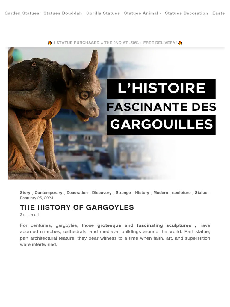 The Fascinating History of Gargoyles | PDF