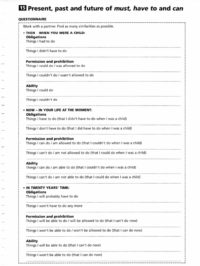 Unit 7 Modals Activity | PDF