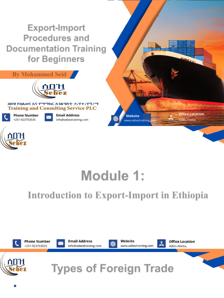 Export-Import Training for Beginners | PDF | Letter Of Credit | Trade