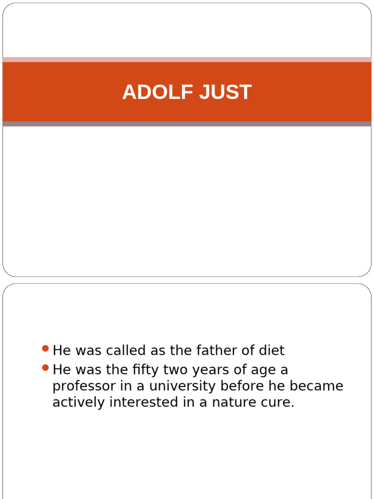 Adolf Just | PDF