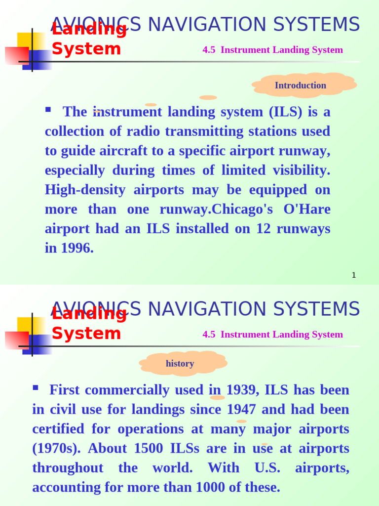 Overview of Instrument Landing Systems | PDF | Telecommunications ...