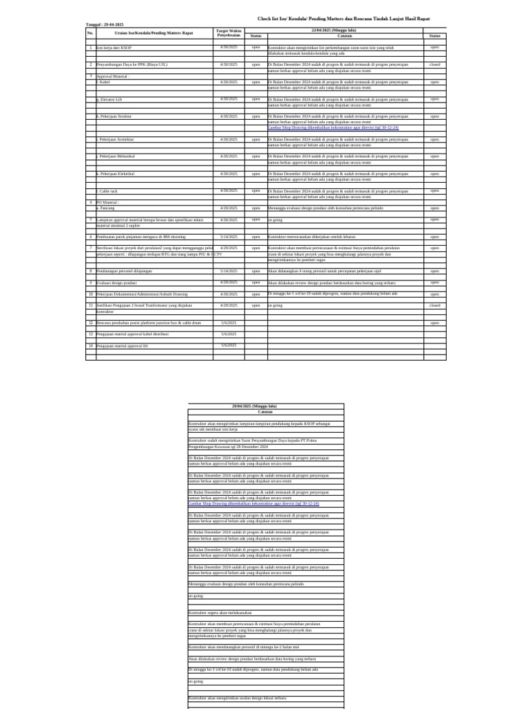 Pending Matters (1) - 060525 | PDF