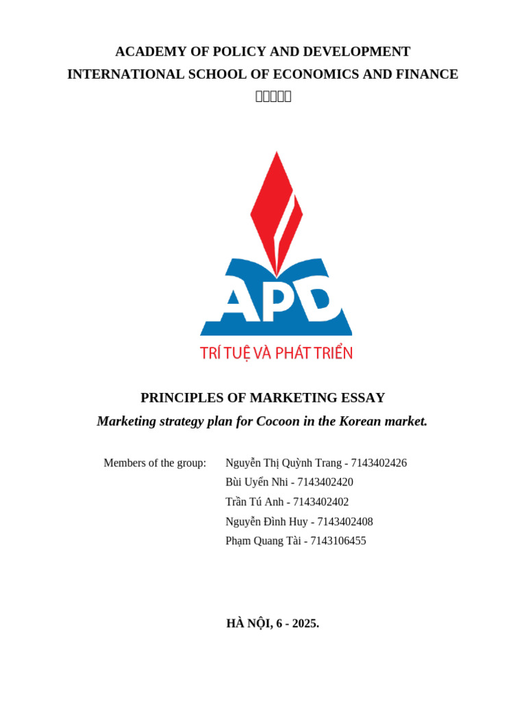 Cocoon's Marketing Strategy in Korea | PDF | Pricing | Brand
