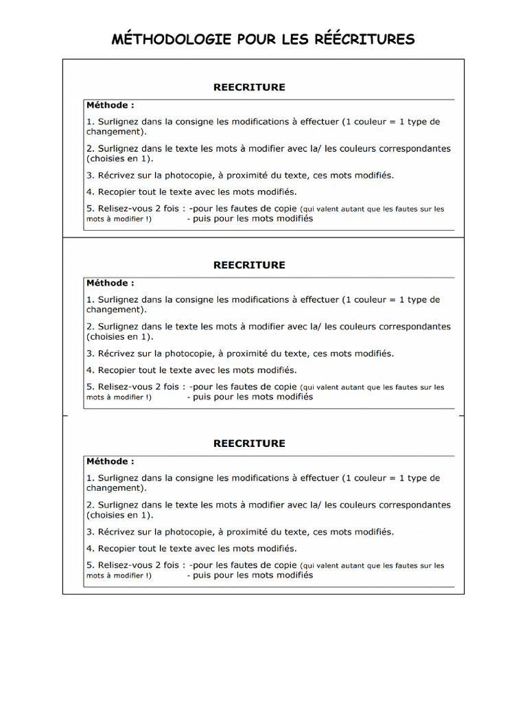 Méthodoréécriture | PDF