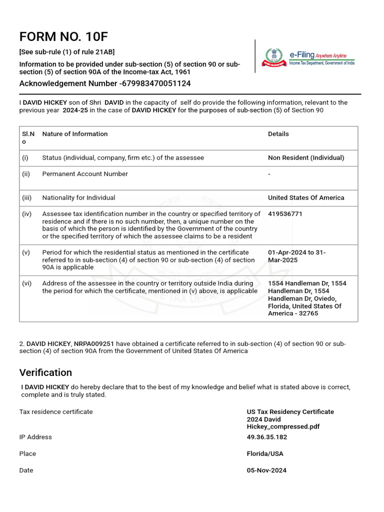 Form 10 F | PDF | Authentication | Access Control