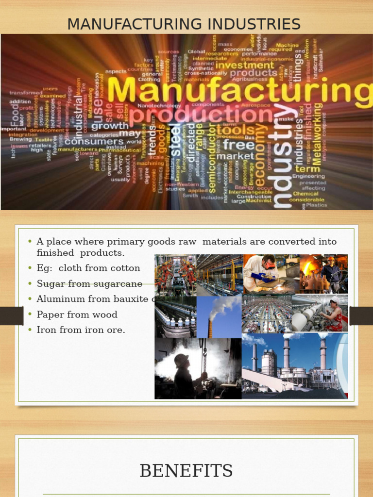 Overview of Manufacturing Industries | PDF | Chemical Industry | Pollution