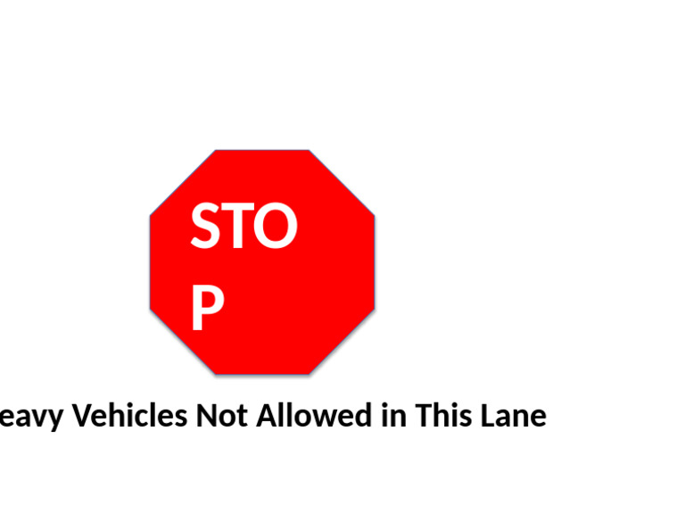 Stop Sign Heavy Vehicles | PDF