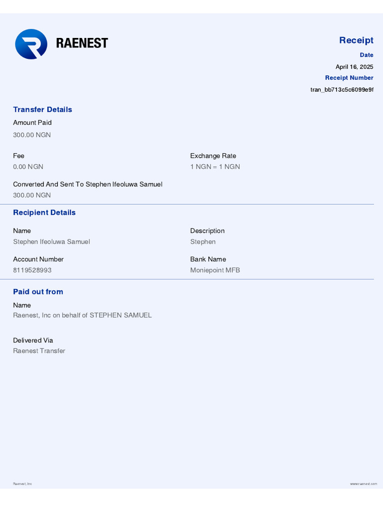 Transaction Detail | PDF