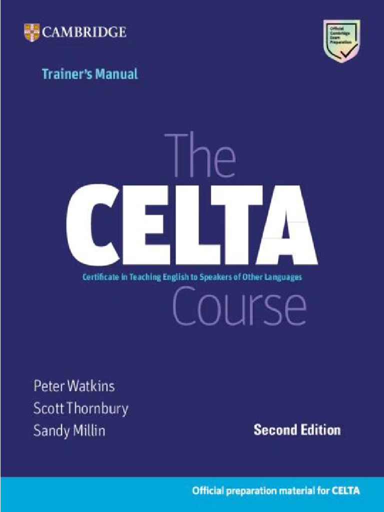 CELTA Course Trainer's Manual | PDF | English As A Second Or Foreign ...